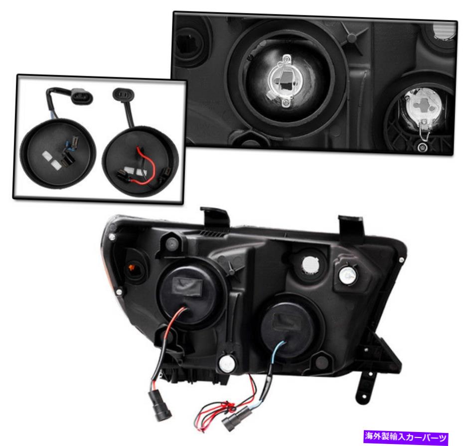 USヘッドライト Chrome LED DRLプロジェクターヘッドライト2007-2013トヨタツンドラ/ 2008-2017セコイア CHROME LED DRL PROJECTOR HEADLIGHT FOR 2007-2013 TOYOTA TUNDRA/2008-2017 SEQUOIA【並行輸入品】｜Us Custom Parts Shop USDM