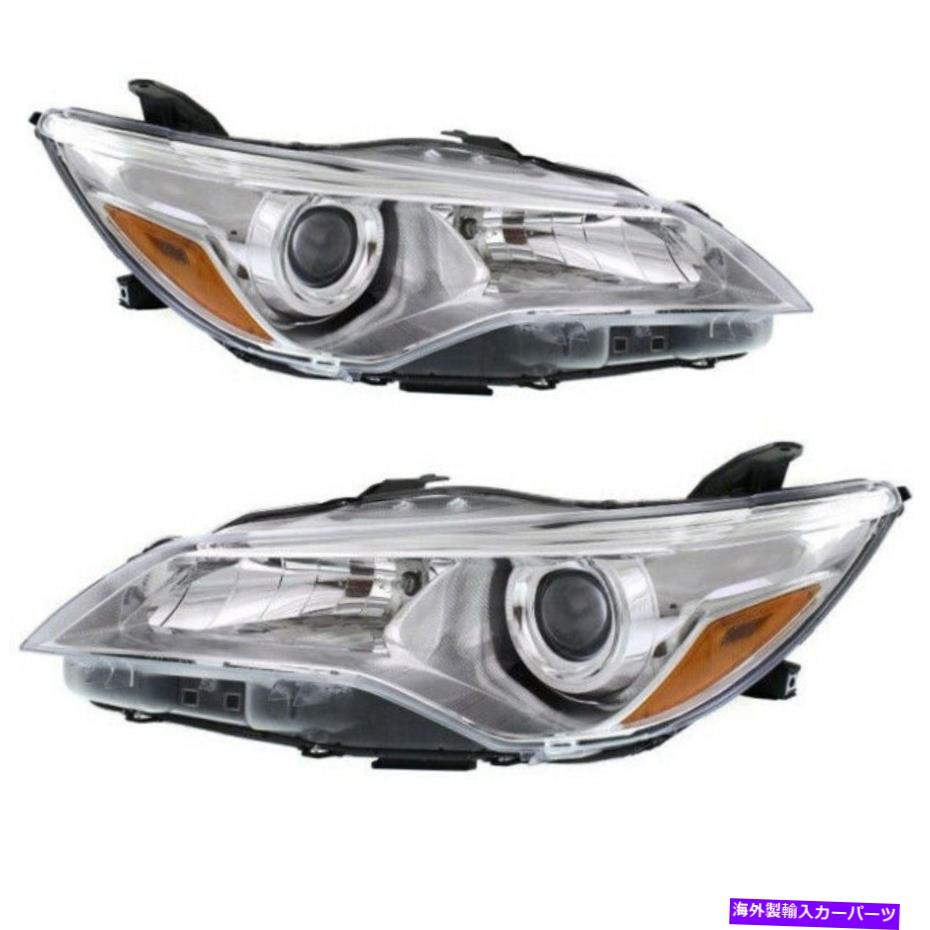 USヘッドライト 2015-2017トヨタカムリ島のためのヘッドライトハロゲンペア高品質のCapa Headlight Halogen Pair High Quality CAPA For 2015-2017 Toyota Camry LE XLE【並行輸入品】