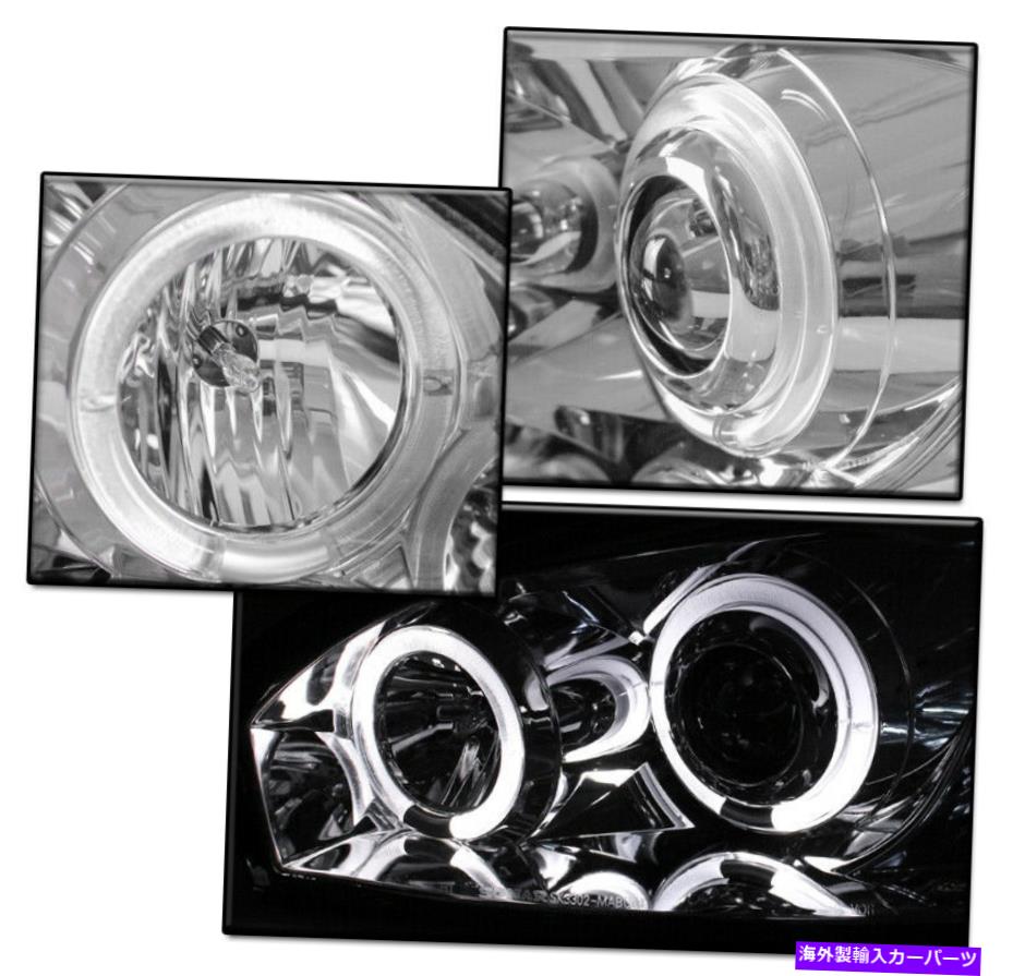 USヘッドライト 2004年から2007年のChevy Malibu LED Haloプロジェクタークロムヘッドライトランプ+ 6K HIDセット FOR 2004-2007 CHEVY MALIBU LED HALO PROJECTOR CHROME HEADLIGHTS LAMP +6K HID SET【並行輸入品】