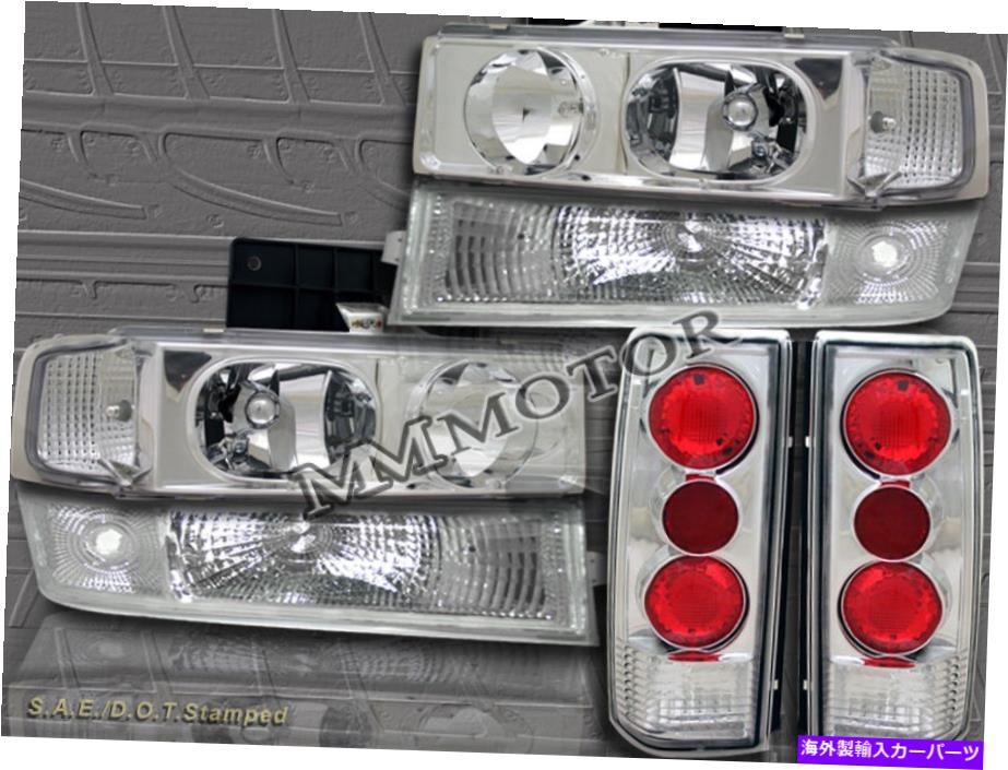 USヘッドライト 1995-2005シボレーアストロバンヘッドライト+バンパー信号+クリアテールライト 1995-2005 CHEVY ASTRO VAN HEADLIGHTS +BUMPER SIGNAL + CLEAR TAIL LIGHTS【並行輸入品】