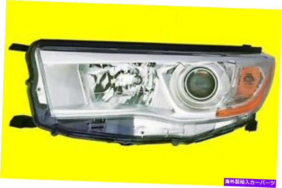 USヘッドライト ヘッドライトドライバ側クロムトヨタハイランダー2014-2016 | .. 811500E180~2502221 Headlight Driver Side Chrome TOYOTA HIGHLANDER 2014-2016 | 811500E180 TO2502221【並行輸入品】｜Us Custom Parts Shop USDM