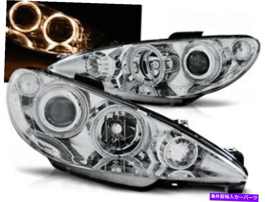 USヘッドライト Peugeot 206 2002 2002 2004 2006 2006年VR-1503 Angel Eyes Chrome Headlights for Peugeot 206 2002 2003 2004 2005 2006 VR-1503 Angel Eyes Chrome【並行輸入品】｜Us Custom Parts Shop USDM