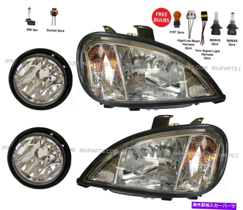 USヘッドライト フォグランプ付きヘッドライト - LH＆RH（FIT：FreightLiner Columbia Truck） Headlight with Fog Lamp - LH & RH (Fit: Freightliner Columbia Truck )【並行輸入品】