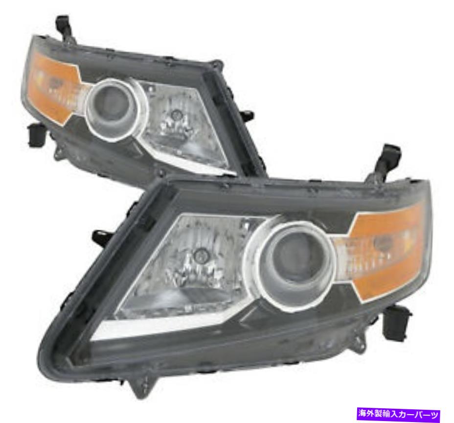 USヘッドライト 2014年2015年2015年のホンダオデッセイヘッドライトペアセット For 2014 2015 2016 Honda Odyssey Headlights Pair Set【並行輸入品】