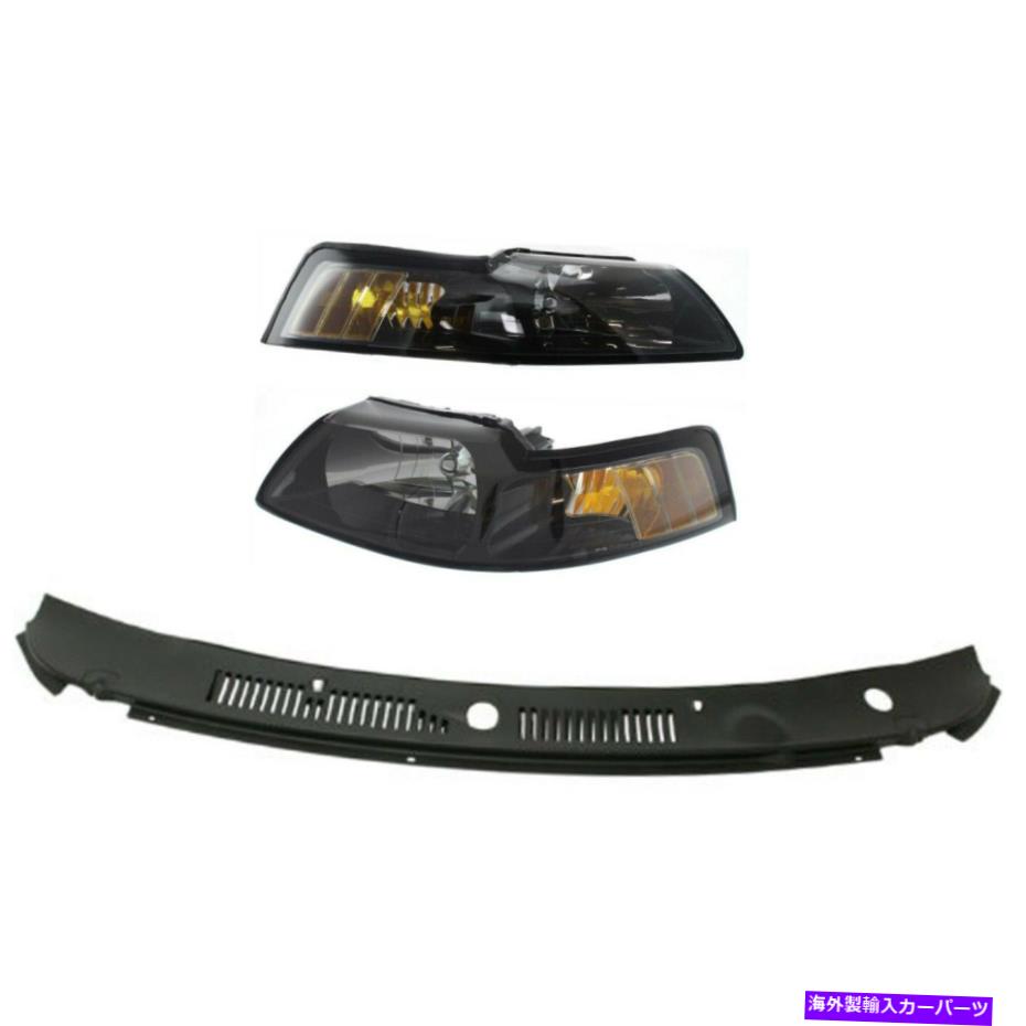 USヘッドライト 新しいキットの自動車ボディの修理ドライバー＆旅客サイドLH Rh Ford Mustang 2001-2004 New Kit Auto Body Repair Driver & Passenger Side LH RH Ford Mustang 2001-2004【並行輸入品】