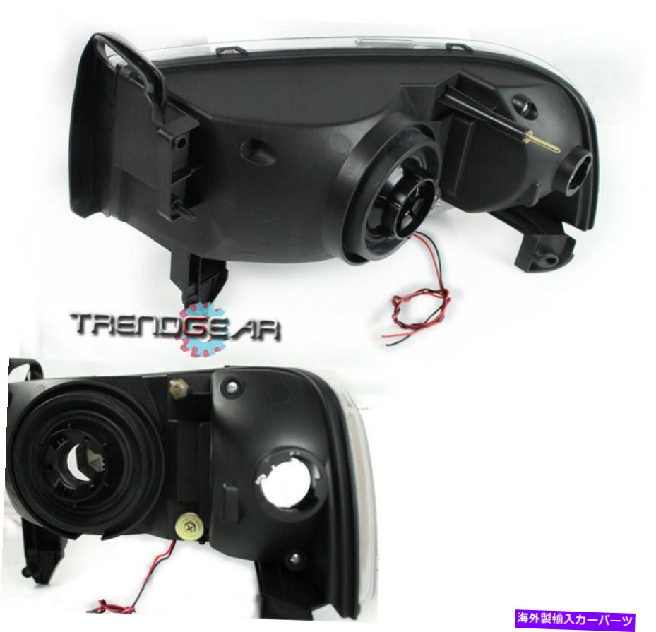 USヘッドライト 94-01 RAM LEDバーブラッククリスタルヘッドライトランプ+ DRL信号+ 6000KキセノンHID FOR 94-01 RAM LED BAR BLACK CRYSTAL HEAD LIGHT LAMP+DRL SIGNAL+6000K XENON HID【並行輸入品】