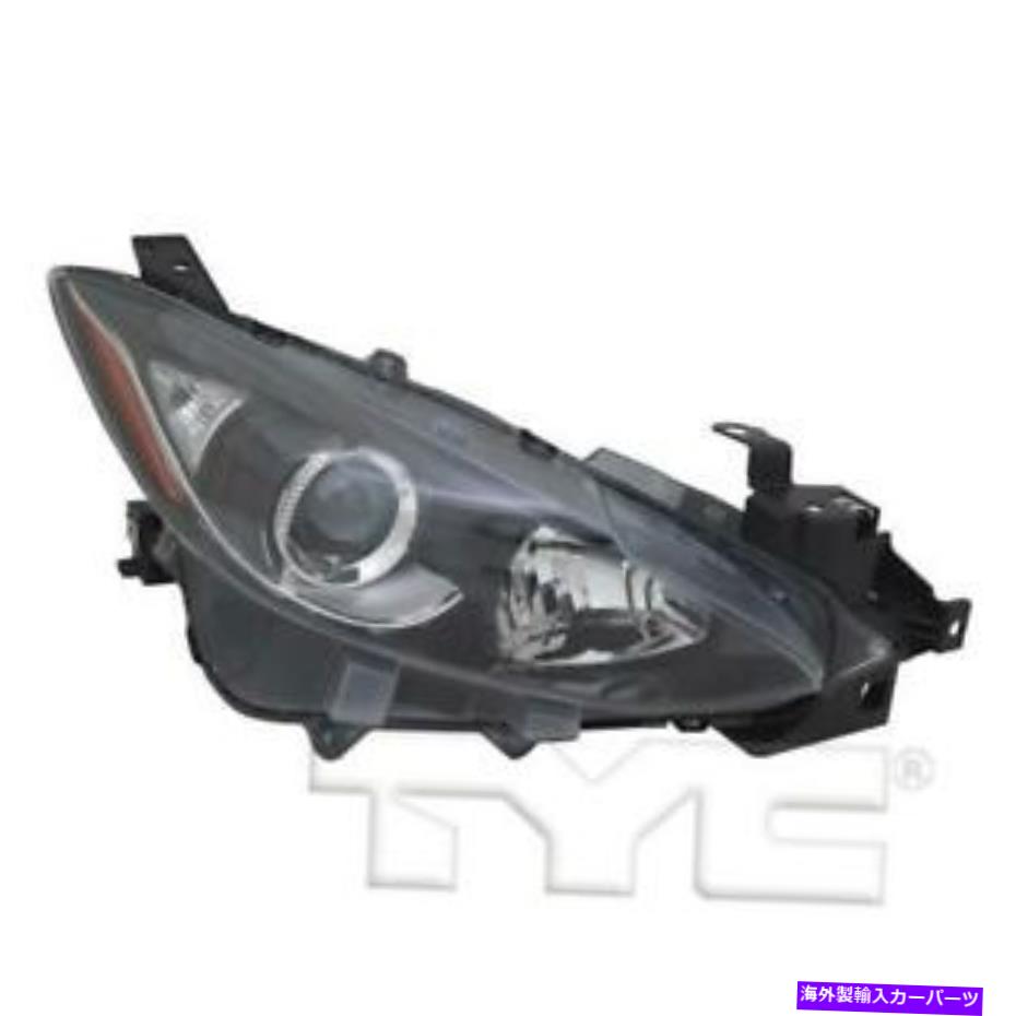 USヘッドライト Headlightは2016年のMazda 3 New Capa AM Assy Right Halogen Headlight Fits 2016 Mazda 3 New CAPA AM Assy Right Halogen【並行輸入品】