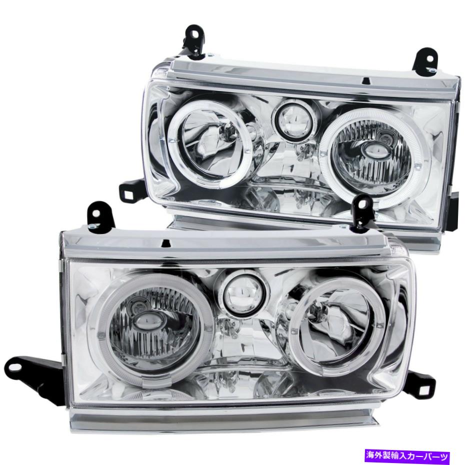 USヘッドライト 91-94 TOYOTA LAND CRUISERヘッドライトフロント左のドライバー＆右乗客 Fits 91-94 Toyota Land Cruiser Headlight Front Left Driver & Right Passenger【並行輸入品】