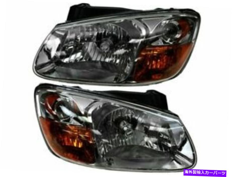 USヘッドライト 07-08キアスペクトルEX LX PX83Z2 4ドアセダンのヘッドライトアセンブリセット Headlight Assembly Set For 07-08 Kia Spectra EX LX PX83Z2 4 Door Sedan【並行輸入品】