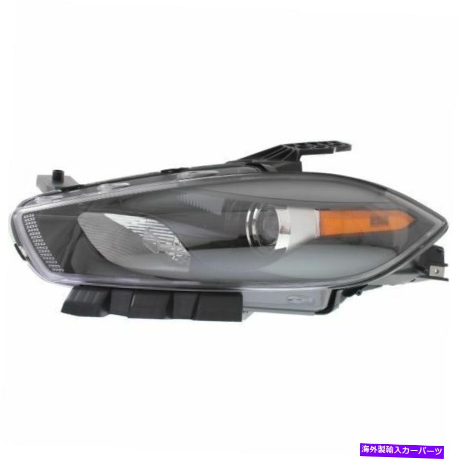 USヘッドライト DART 13-16、運転者側のヘッドライト、クリアレンズ。黒のインテリア For Dart 13-16, Driver Side Headlight, Clear Lens; Black Interior【並行輸入品】