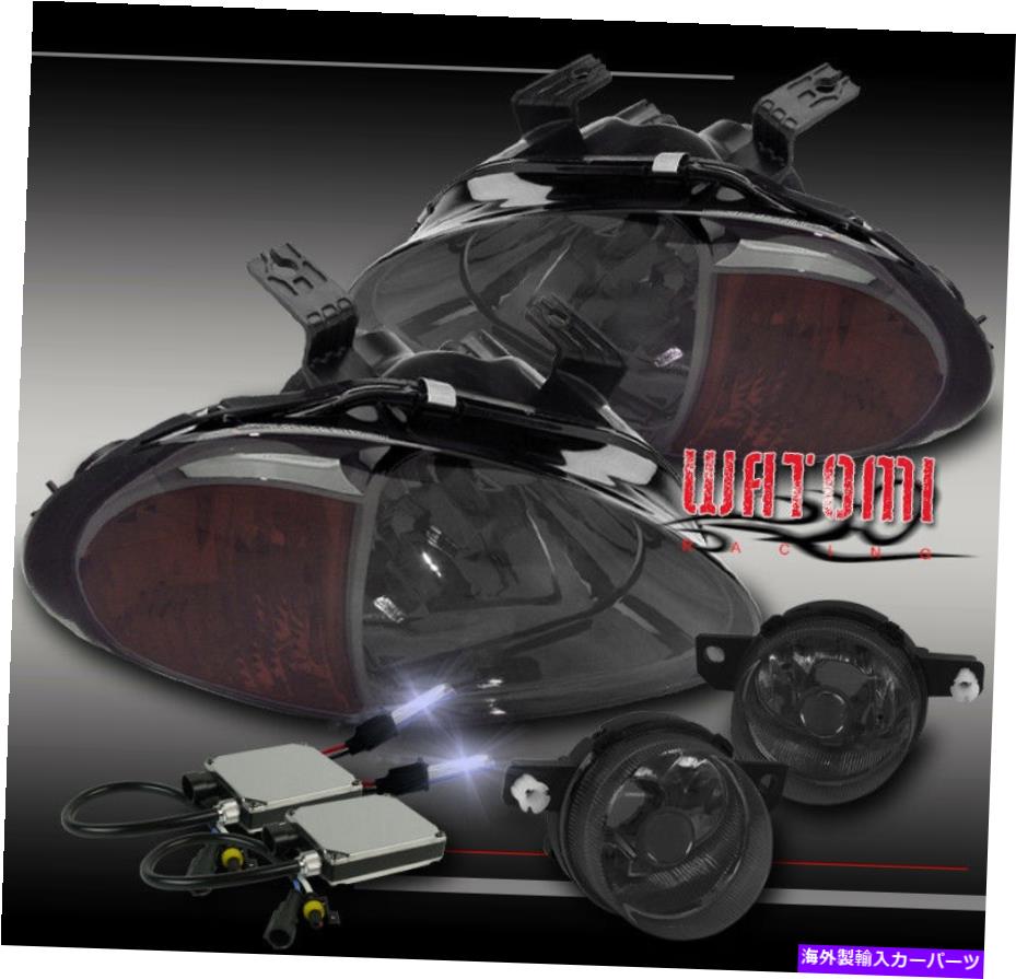 USヘッドライト 93 94 95ホンダデルソルクリスタルスモークヘッドライト+アンバーコーナー+ドライビングフォグ+ 10K HID 93 94 95 HONDA DEL SOL CRYSTAL SMOKE HEAD LIGHT+AMBER CORNER+DRIVING FOG+10K HID【並行輸入品】