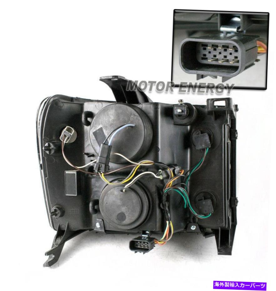 USヘッドライト 07-13 GMC Sierra 1500 U-Halo LEDブラックプロジェクターヘッドライトランプ左+右 FOR 07-13 GMC SIERRA 1500 U-HALO LED BLACK PROJECTOR HEADLIGHTS LAMP LEFT+RIGHT【並行輸入品】｜Us Custom Parts Shop USDM