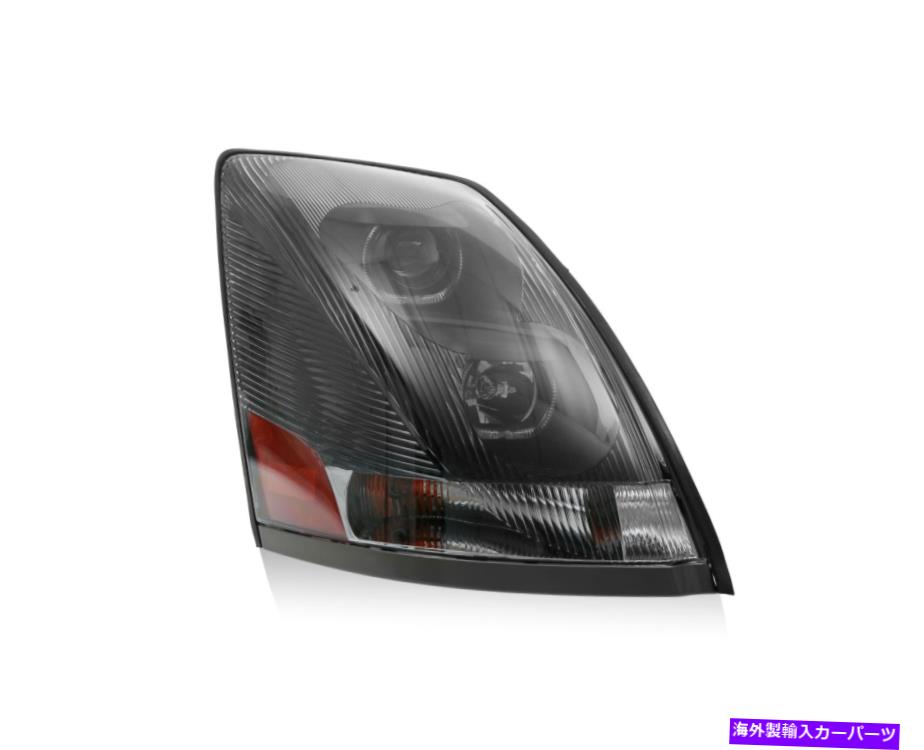 USヘッドライト 04-15ボルボVN / VNL - 助手席側のイーグルアイヘッドライトブラックLEDライトバー Eagle Eye Head Light Black LED Light Bar For 04-15 Volvo VN/VNL-Passenger Side【並行輸入品】