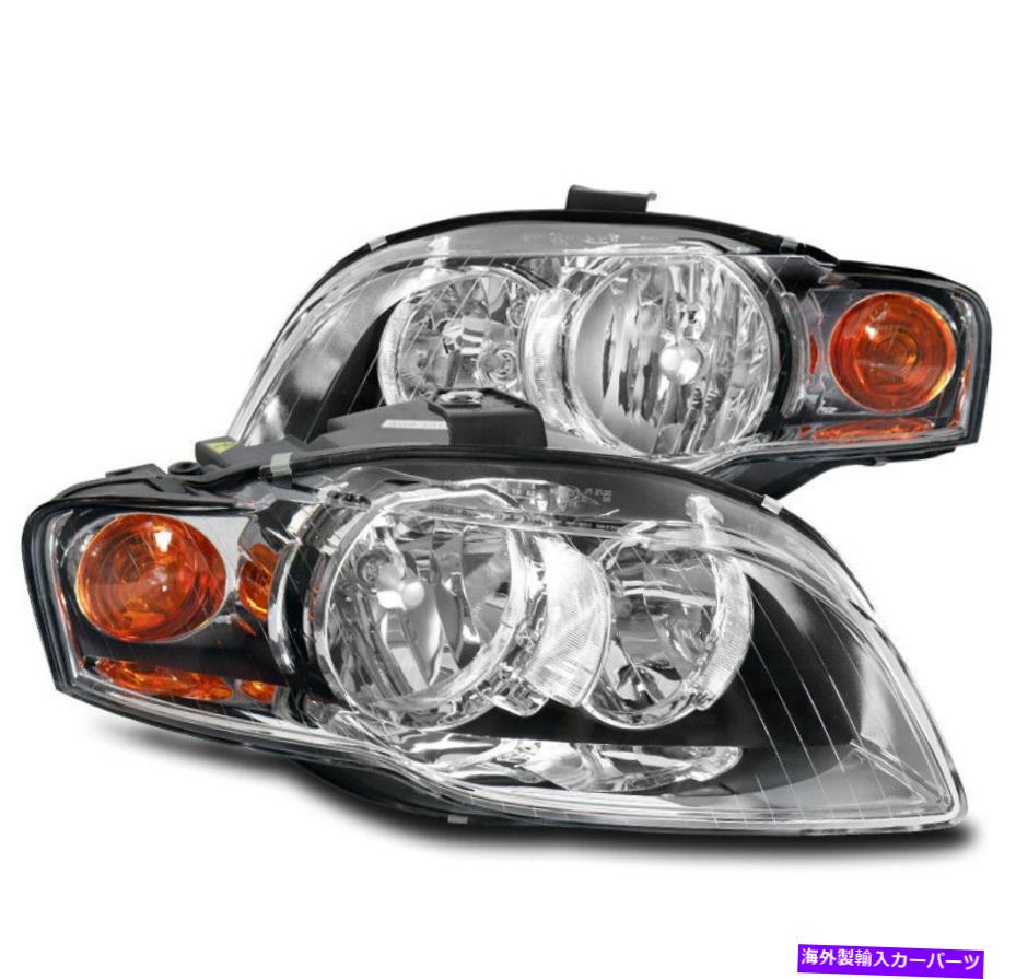 USヘッドライト 2005年から2008年AUDI A4 Quattro S4 B7 Chrome Halogenヘッドライトヘッドランプ新しいペア FOR 2005-2008 AUDI A4 QUATTRO S4 B7 CHROME HALOGEN HEADLIGHTS HEADLAMP NEW PAIR【並行輸入品】 57,218円