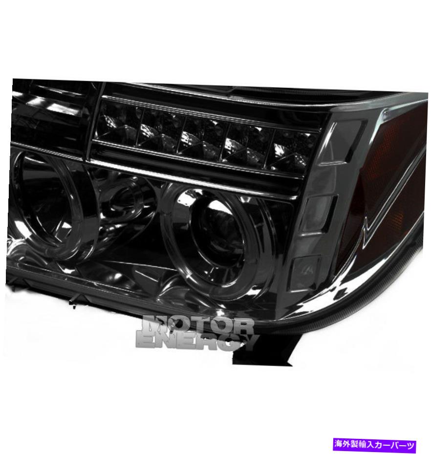USヘッドライト 07-13 TUNDRA / 08-15 Sequoia Pickup Halo LEDスモークプロジェクターヘッドライト+ DRLシグナル 07-13 TUNDRA/08-15 SEQUOIA PICKUP HALO LED SMOKE PROJECTOR HEAD LIGHT+DRL SIGNAL【並行輸入品】