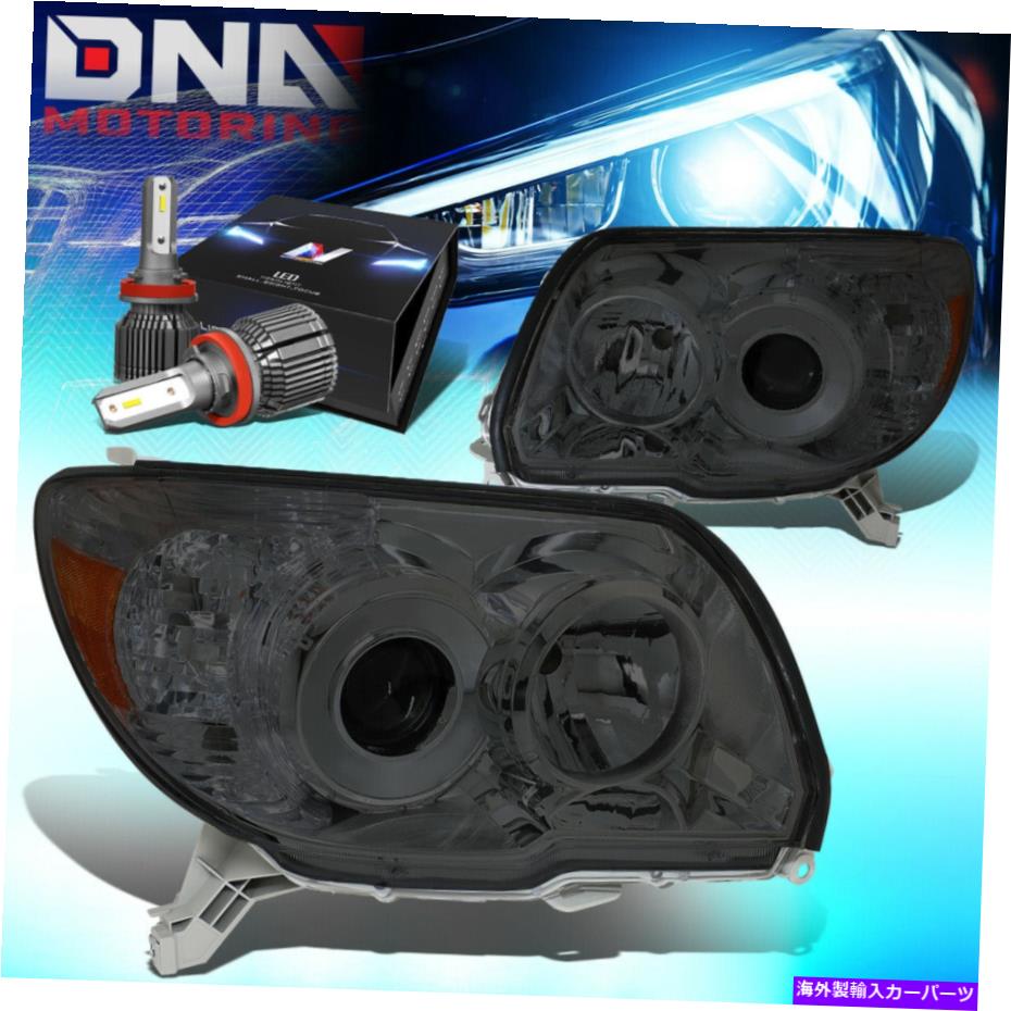 USヘッドライト 2006年から2009年4RUNNER OEスタイルのヘッドライトランプW / LEDキット+クールファン燻製/琥珀色 FOR 2006-2009 4RUNNER OE STYLE HEADLIGHT LAMPS W/LED KIT+COOL FAN SMOKED/AMBER【並行輸入品】｜Us Custom Parts Shop USDM