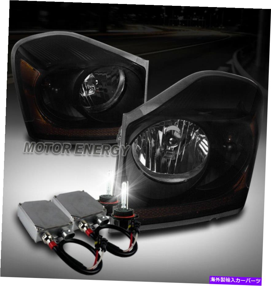 USヘッドライト 04-05 Durango SUV交換ヘッドライトランプブラック/スモークレンズW / 50W 6K HID FOR 04-05 DURANGO SUV REPLACEMENT HEADLIGHT LAMP BLACK/SMOKE LENS W/50W 6K HID【並行輸入品】｜Us Custom Parts Shop USDM