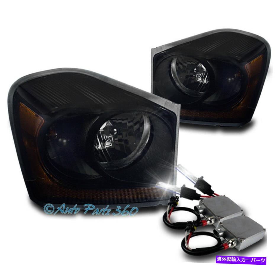 USヘッドライト 04-05デュランゴクリスタル交換ヘッドライトランプブラック/スモークW / 50W 8K HID FOR 04-05 DURANGO CRYSTAL REPLACEMENT HEADLIGHTS LAMP BLACK/SMOKE W/50W 8K HID【並行輸入品】｜Us Custom Parts Shop USDM