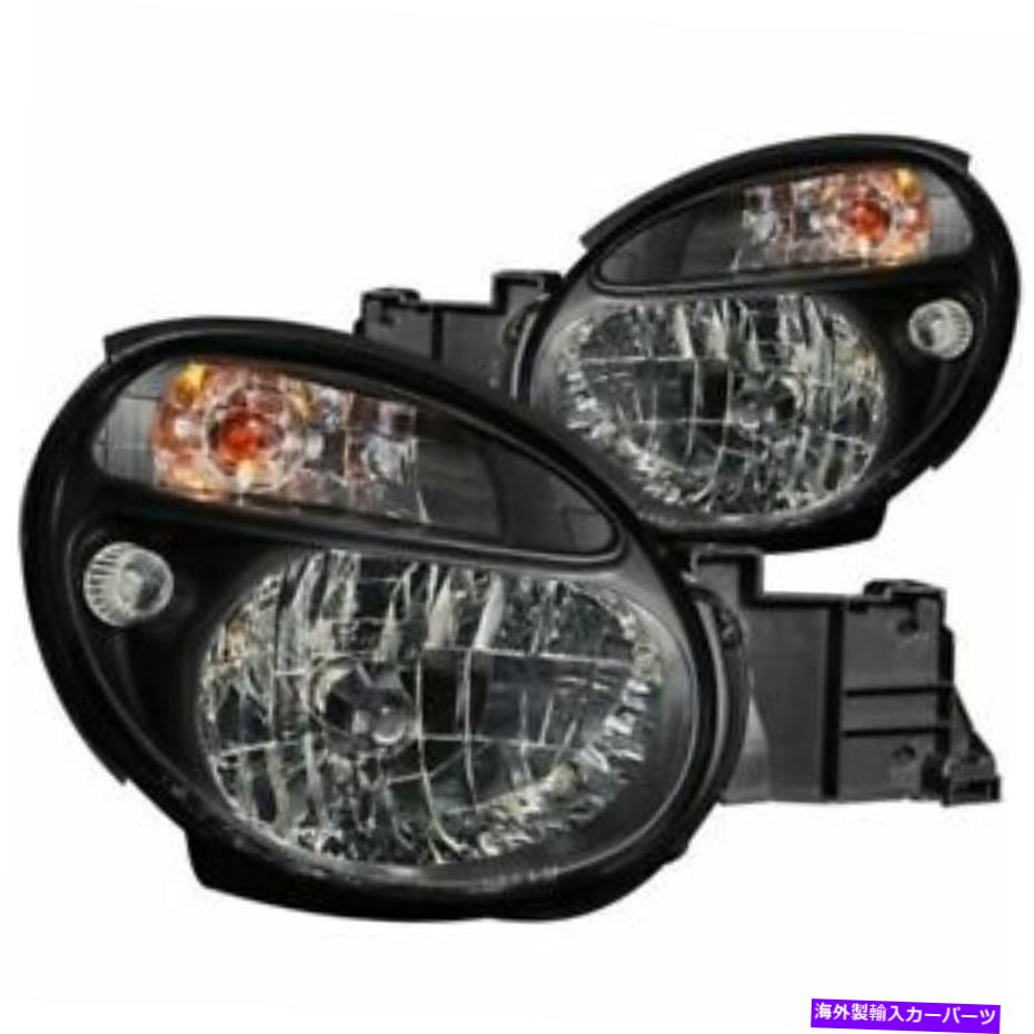 USヘッドライト Anzo 121121 Crystal Headlights Black Seart 2002-2003 Imprza ANZO 121121 CRYSTAL HEADLIGHTS BLACK CLEAR For 2002-2003 Impreza【並行輸入品】
