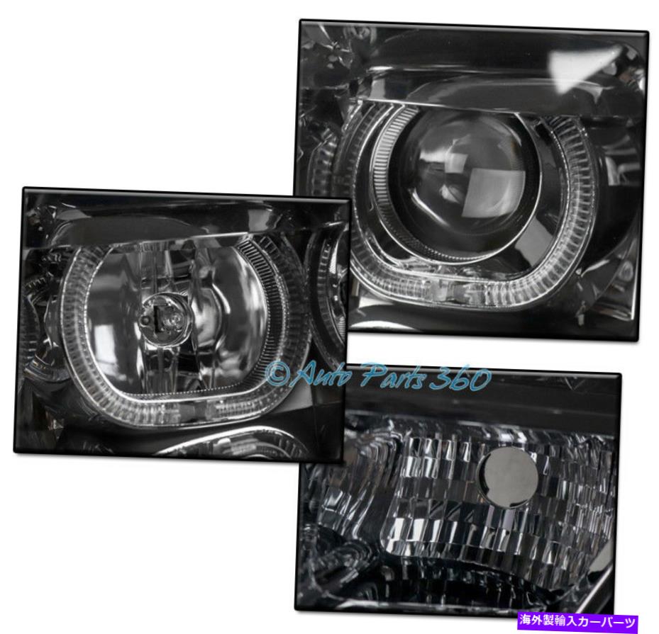USヘッドライト 09-14フォードF-150 F150 Halo LEDストリップの煙プロジェクターヘッドライトW / DRL信号 FOR 09-14 FORD F-150 F150 HALO LED STRIP SMOKE PROJECTOR HEADLIGHT W/DRL SIGNAL【並行輸入品】