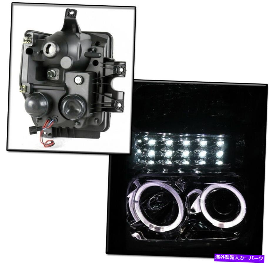 USヘッドライト 08-10フォードF250 F350 F450 F550 Superduty Halo LED Chrome Projectorヘッドライト FOR 08-10 FORD F250 F350 F450 F550 SUPERDUTY HALO LED CHROME PROJECTOR HEADLIGHT【並行輸入品】