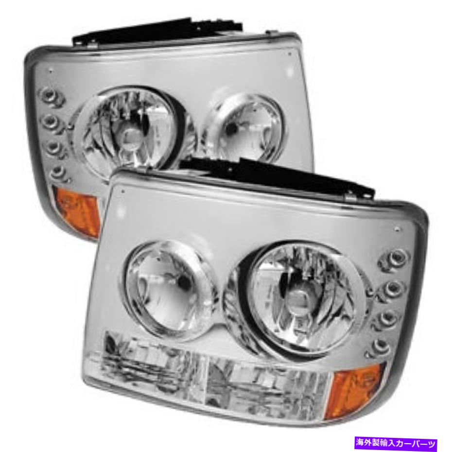 USヘッドライト シボー99-02 Silverado 00-06 Tahoe Suburban LEDヘッドライトバンパー1ピーススタイル Chevy 99-02 Silverado 00-06 Tahoe Suburban LED Headlights Bumper 1-Piece Style【並行輸入品】