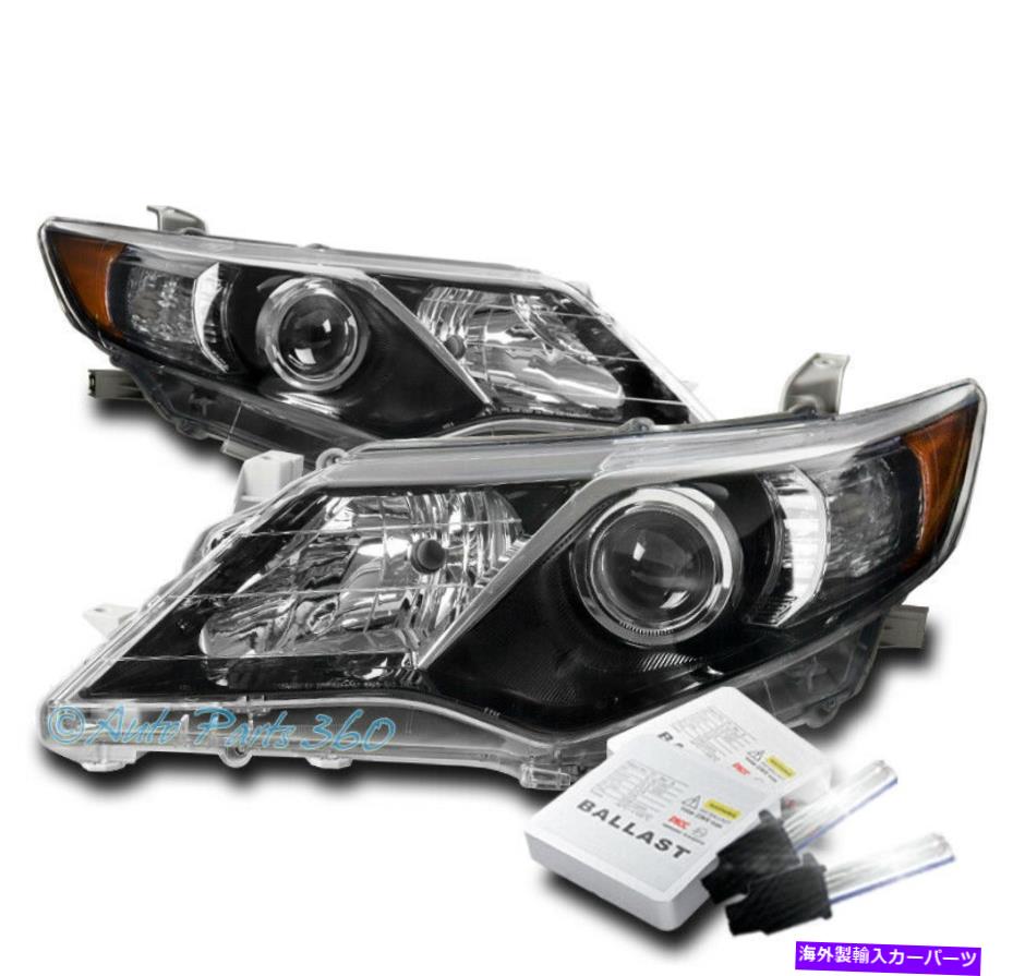 USヘッドライト 12 13 14トヨタカムリーXLEプロジェクターヘッドライトランプブラックW / 8000K HID FOR 12 13 14 TOYOTA CAMRY LE SE XLE PROJECTOR HEADLIGHTS LAMP BLACK W/8000K HID【並行輸入品】｜Us Custom Parts Shop USDM