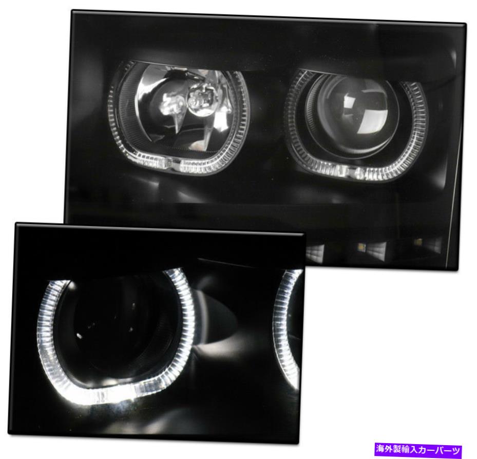 USヘッドライト 09-14フォードF-150 F150ピックアップハローLEDバーブラックプロジェクターヘッドライトランプ FOR 09-14 FORD F-150 F150 PICKUP HALO LED BAR BLACK PROJECTOR HEADLIGHTS LAMPS【並行輸入品】