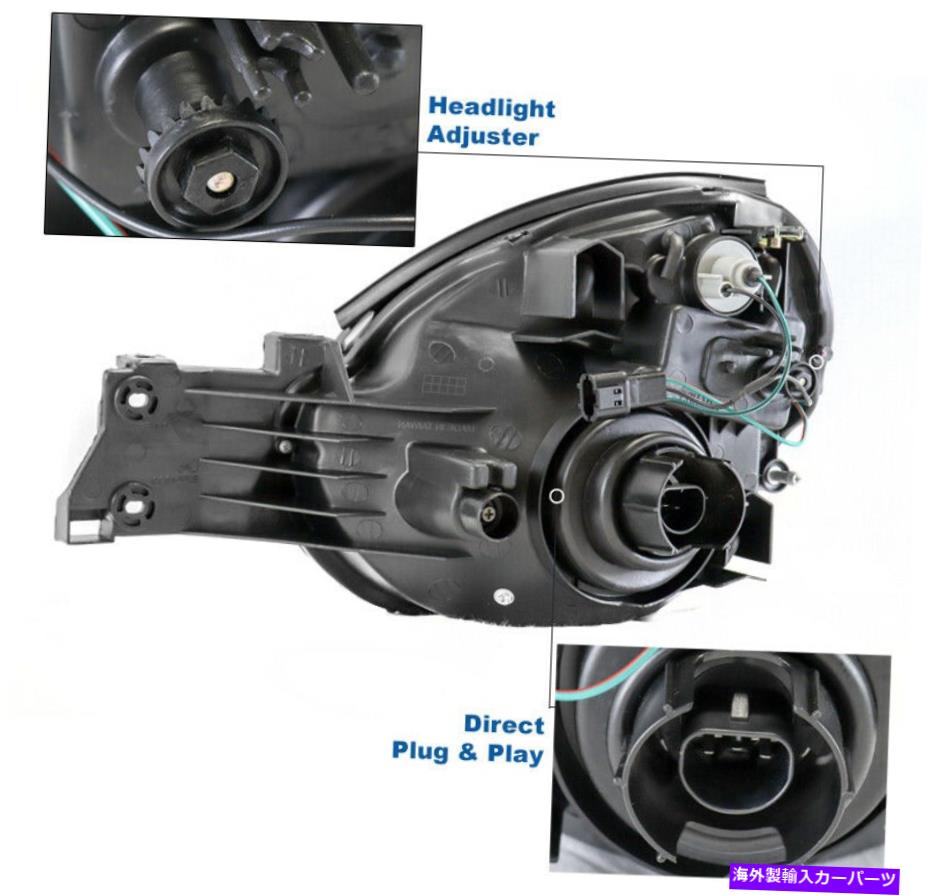 USヘッドライト 2002年2003年Subaru Imperza WRX LEDバーChrome交換ヘッドライト+ DRLランプ For 2002 2003 Subaru Impreza WRX LED Bar Chrome Replacement Headlights +DRL Lamp【並行輸入品】