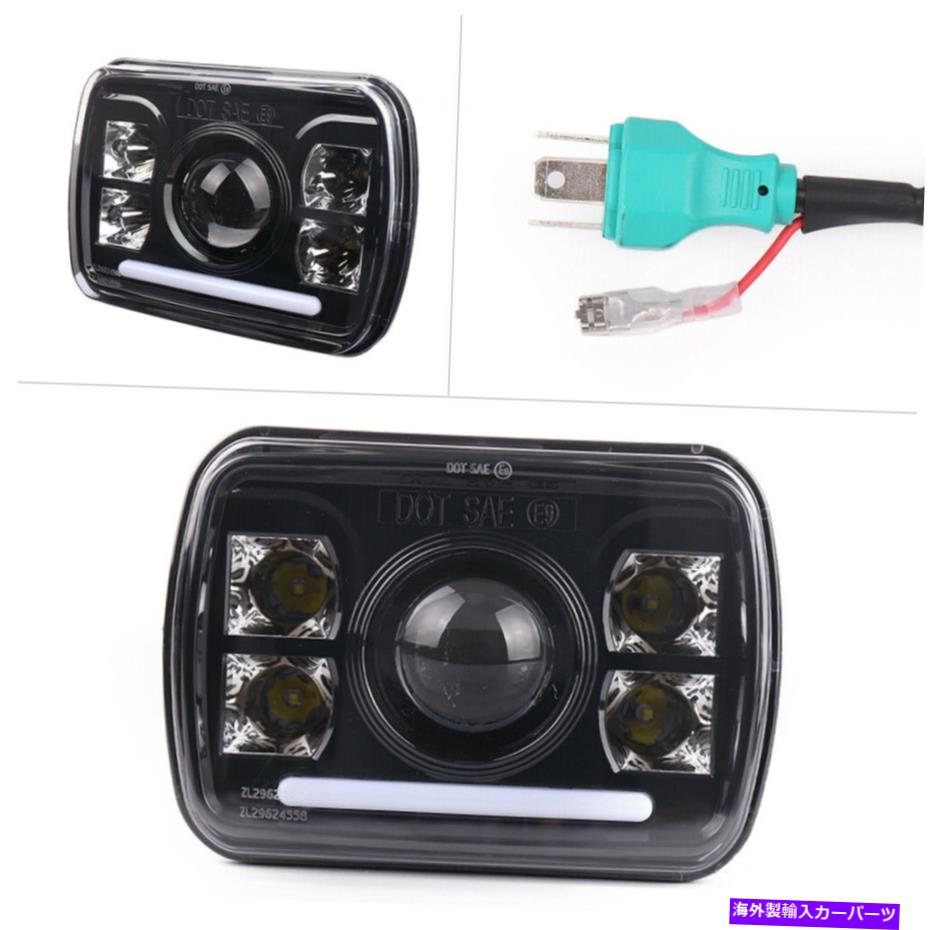 USヘッドライト 車のトラックSuvピックアップタコマジープラングラーのためのLEDヘッドライトハイロービームハローDRL LED Headlight Hi-Low Beam Halo DRL for Car Truck SUV Pickup Tacoma Jeep Wrangler【並行輸入品】