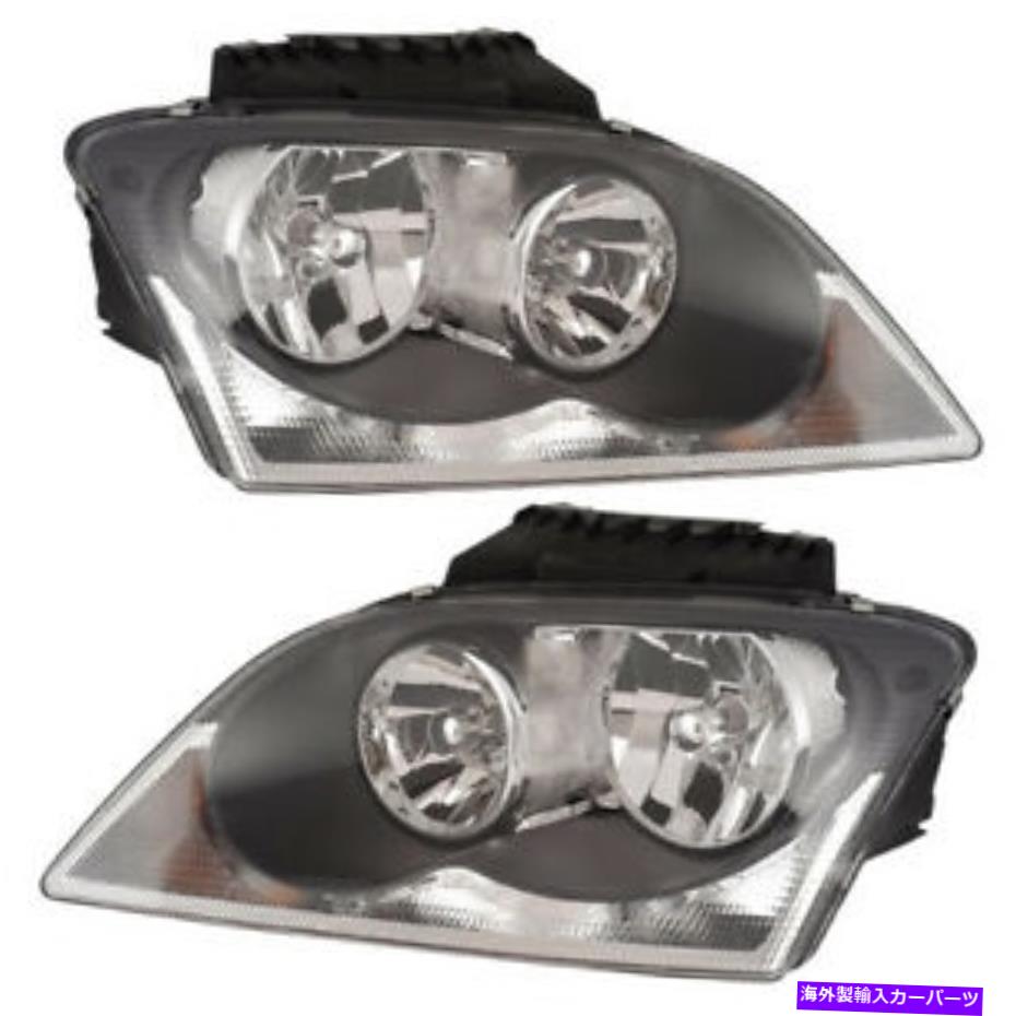 USヘッドライト 04-06 Pacificaヘッドライトヘッドランプフロントヘッドライトランプ右左サイドセットペア 04-06 Pacifica Headlight Headlamp Front Head Light Lamp Right Left Side Set PAIR【並行輸入品】