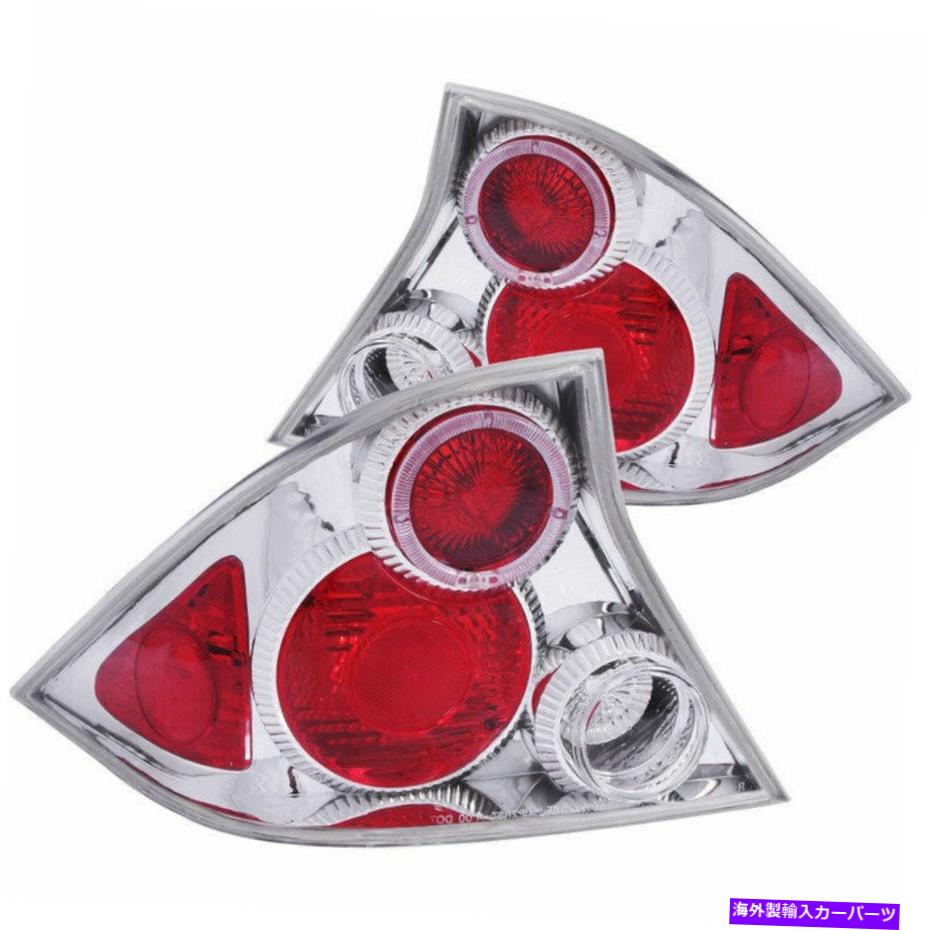USヘッドライト HONDA CIVIC 2-DOOR 2001-2003のためのハローとAnzo USAユーロのテールライトクロム Anzo USA Euro Taillights Chrome with Halo for Honda Civic 2-Door 2001-2003【並行輸入品】｜Us Custom Parts Shop USDM