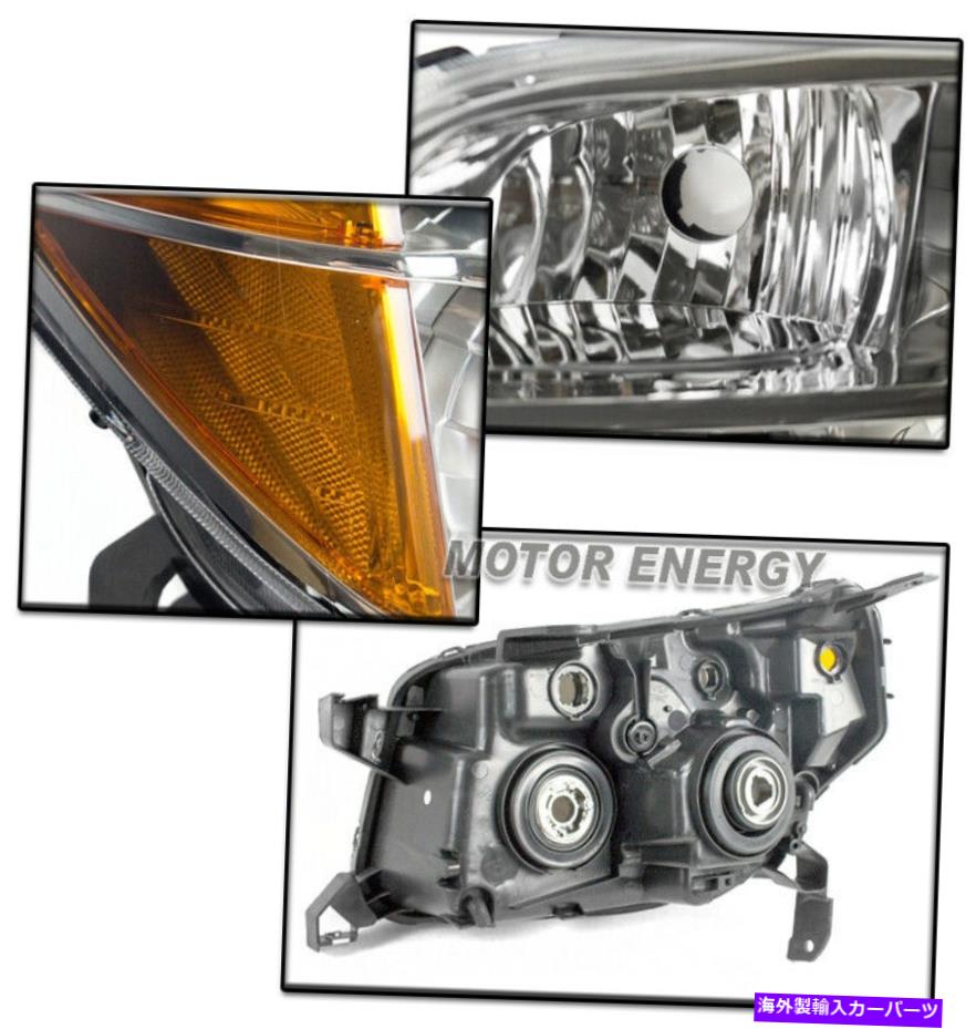 USヘッドライト 06 07 08 Honda Pilot Projector Chrome Headlights Lamp W / Blue LED DRL + HIDキット FOR 06 07 08 HONDA PILOT PROJECTOR CHROME HEADLIGHTS LAMP W/BLUE LED DRL+HID KIT【並行輸入品】