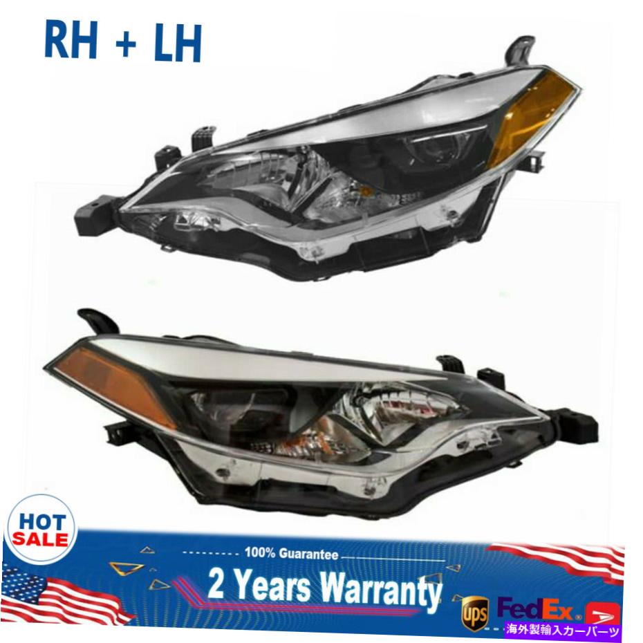 USヘッドライト 14-16 TOYOTA COROLLA LH＆RHドットSAEの電球ヘッドライトヘッドランプアフターマーケット For 14-16 Toyota Corolla LH&RH Dot Sae Bulbs Headlights Headlamps Aftermarket【並行輸入品】