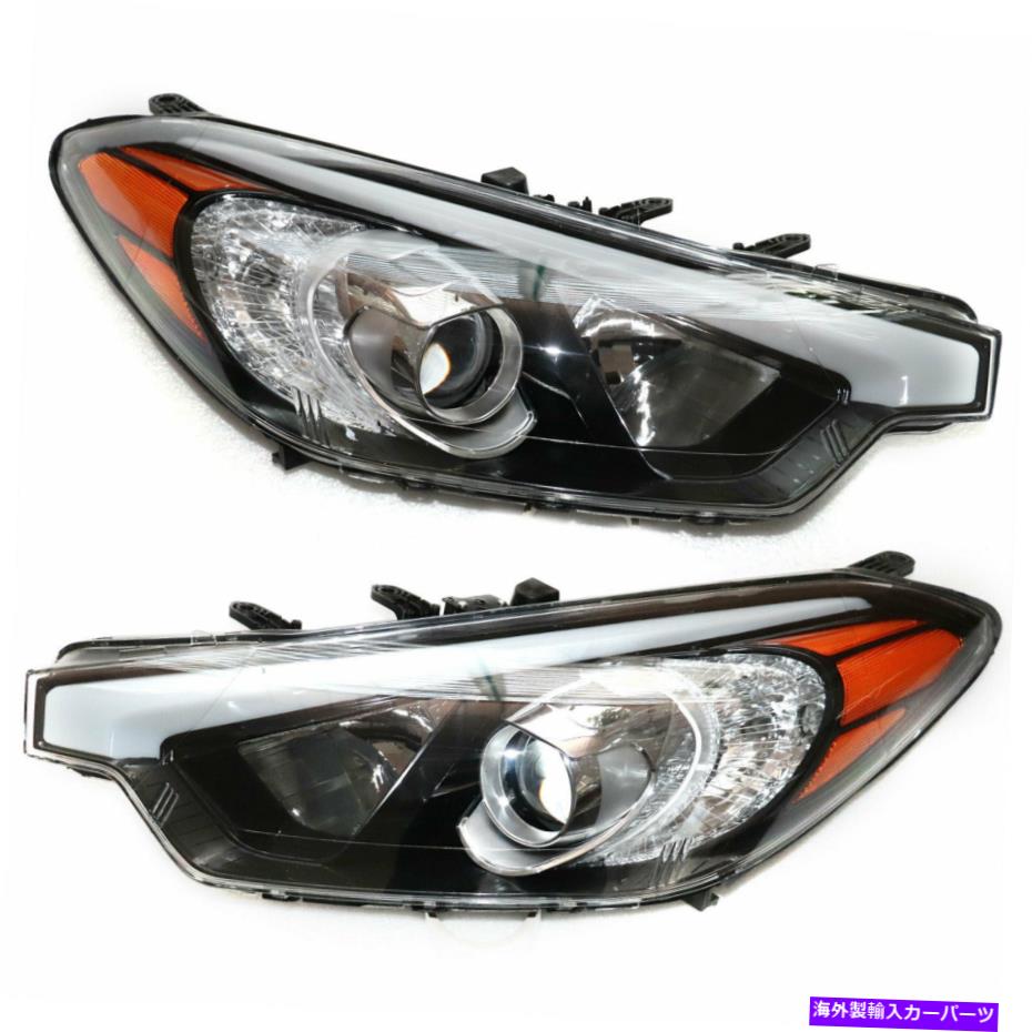 USヘッドライト 2014年2015年2016年kia forte / forte5 / forte KOUP左+右 Pair Set Headlights For 2014 2015 2016 Kia Forte/Forte5/Forte Koup Left + Right【並行輸入品】