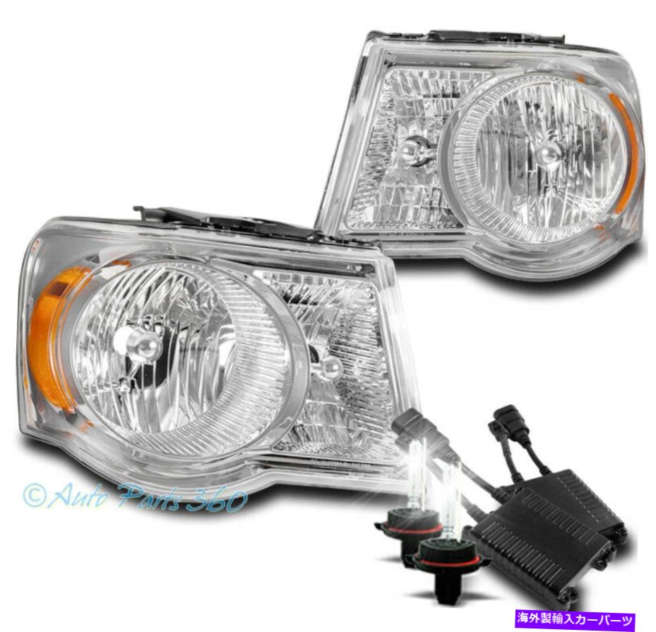 USヘッドライト 07-09クライスラーアスペンファクトリースタイルのヘッドライトヘッドランプクロームW / 50W 8000K HID For 07-09 Chrysler Aspen Factory Style Headlight Headlamp Chrome w/50W 8000K HID【並行輸入品】