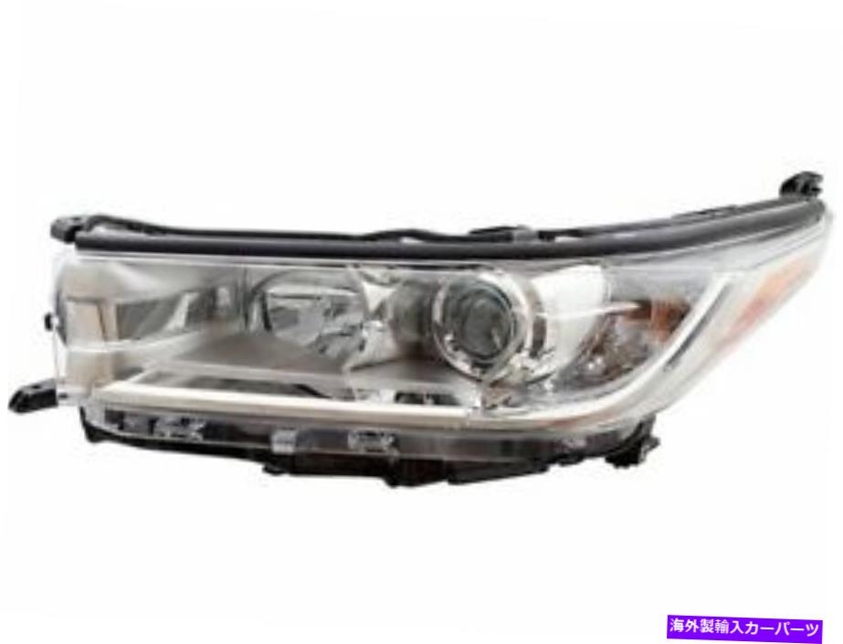 USヘッドライト Toyota Highlander 2017 2018 2018のための左ヘッドライトアセンブリブルック1JYZ98 Left Headlight Assembly Brock 1JYZ98 for Toyota Highlander 2017 2018 2019【並行輸入品】