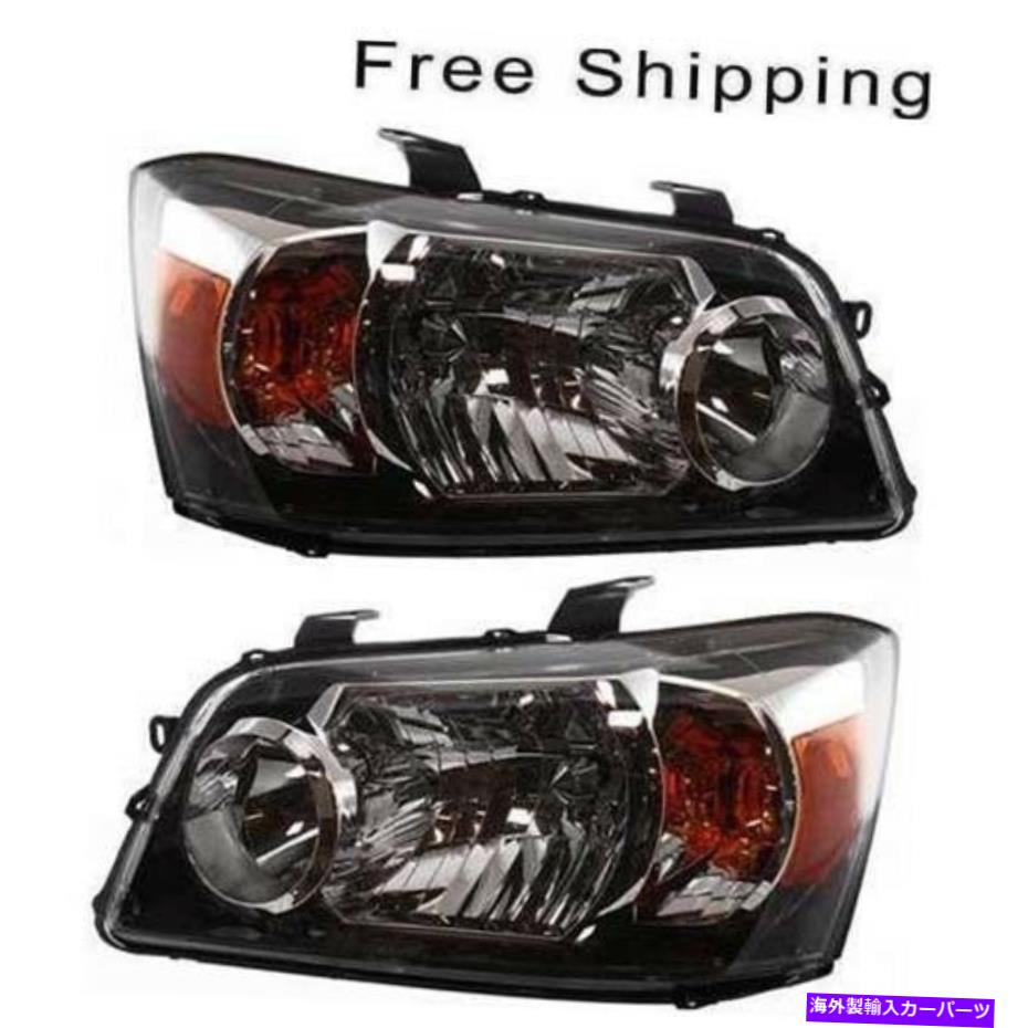 USヘッドライト ヘッドランプレンズとハウジングセットの2 LH＆RHサイドフィットトヨタハイランダー2007 Head Lamp Lens and Housing Set of 2 LH & RH Side Fits Toyota Highlander 2007【並行輸入品】