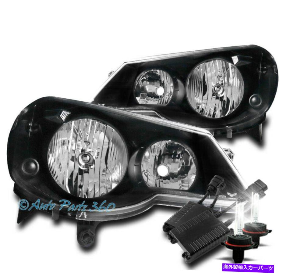 USヘッドライト Chrysler Sebring Crystal Style HeadlightsヘッドランプブラックW / 50W 8K HID FOR 07-10 CHRYSLER SEBRING CRYSTAL STYLE HEADLIGHTS HEADLAMP BLACK W/50W 8K HID【並行輸入品】