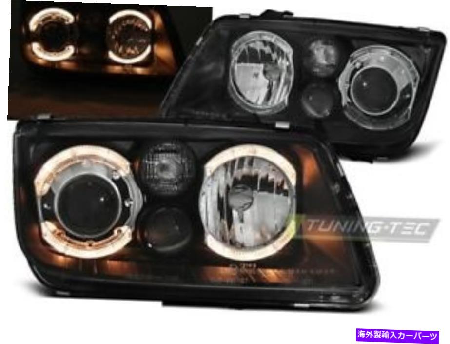 USヘッドライト vw bora 1998 1999 2000 2000 2000 2004 2004 2004 2004 2004年照明LPVWC0天使の目 VW BORA 1998 1999 2000 2001 2002 2003 2004 2005 HEADLIGHTS LPVWC0 ANGEL EYES【並行輸入品】