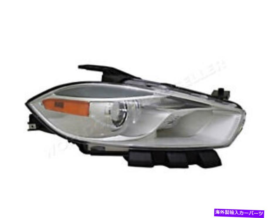 USヘッドライト Dodge Dart SAE（アメリカ合衆国タイプ）2013- Headlight Right with bulbs Chrome For DODGE DART SAE (USA TYPE) 2013-【並行輸入品】
