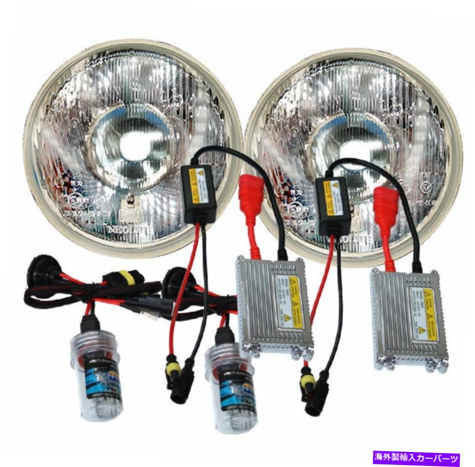 USヘッドライト ジープCJ TJ JKシエラレンジローバーディフェンダー郡HID＆ヘッドライト変換キット Jeep CJ TJ JK Sierra Range Rover Defender County HID & Headlight Conversion Kit【並行輸入品】