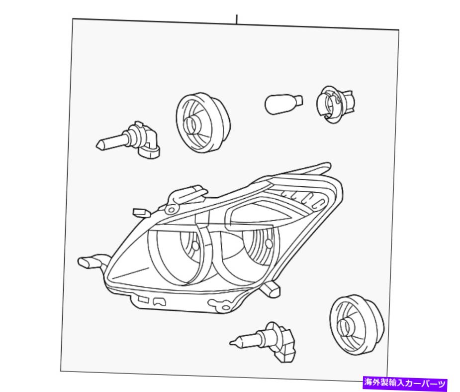 USヘッドライト 純正GMヘッドランプアセンブリ88975713 Genuine GM Headlamp Assembly 88975713【並行輸入品】