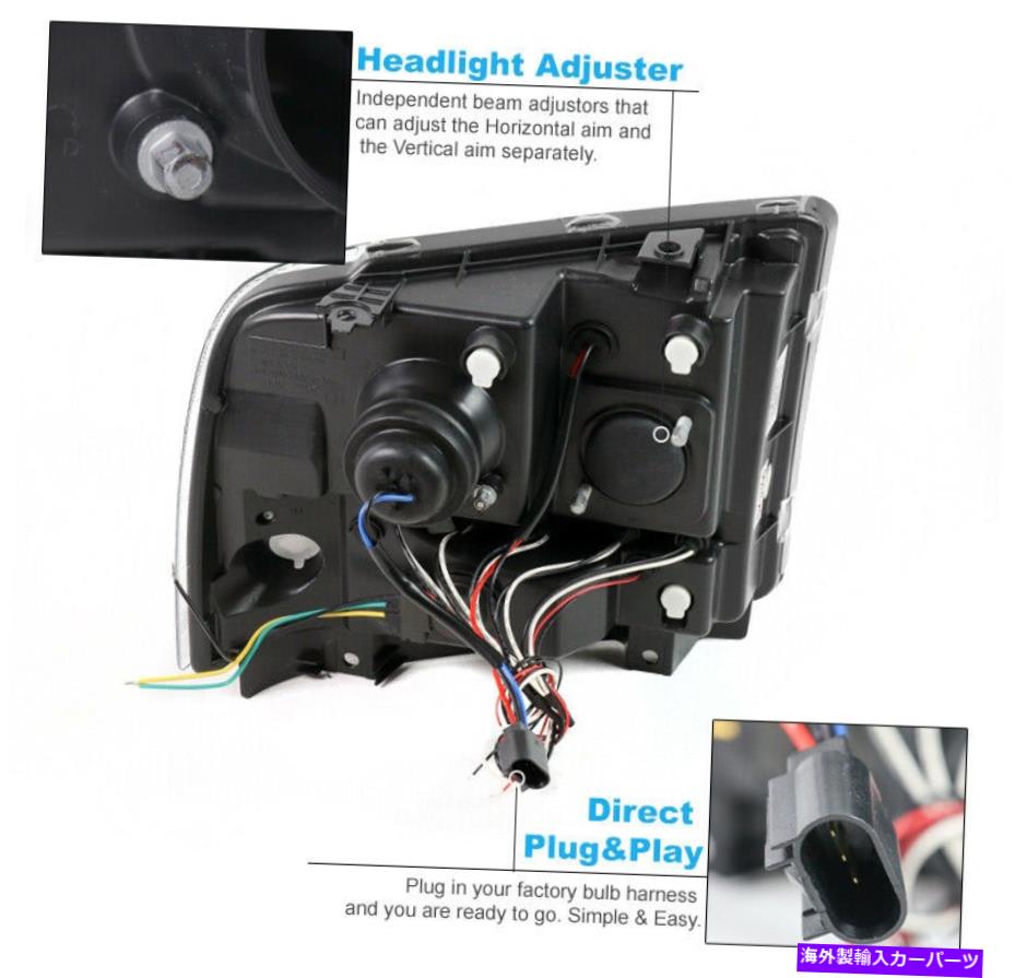 USヘッドライト FIT 05-07フォードF250 F350 F450 F550 Superduty LED Haloプロジェクターヘッドライトクロム Fit 05-07 Ford F250 F350 F450 F550 Superduty LED Halo Projector Headlight Chrome【並行輸入品】