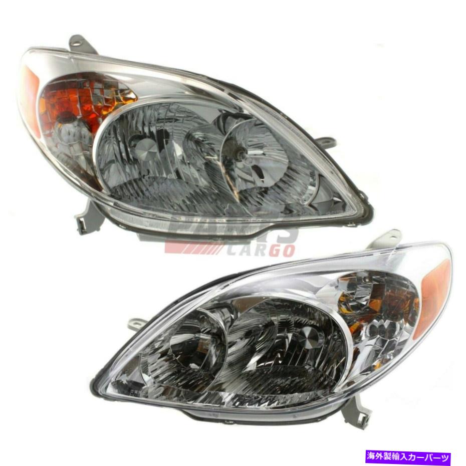 USヘッドライト 2つのヘッドライトアセンブリの新しいセット03-08トヨタマトリックスTO2502140~2503140 New Set Of Two Head Light Assembly Fits 03-08 Toyota Matrix TO2502140 TO2503140【並行輸入品】