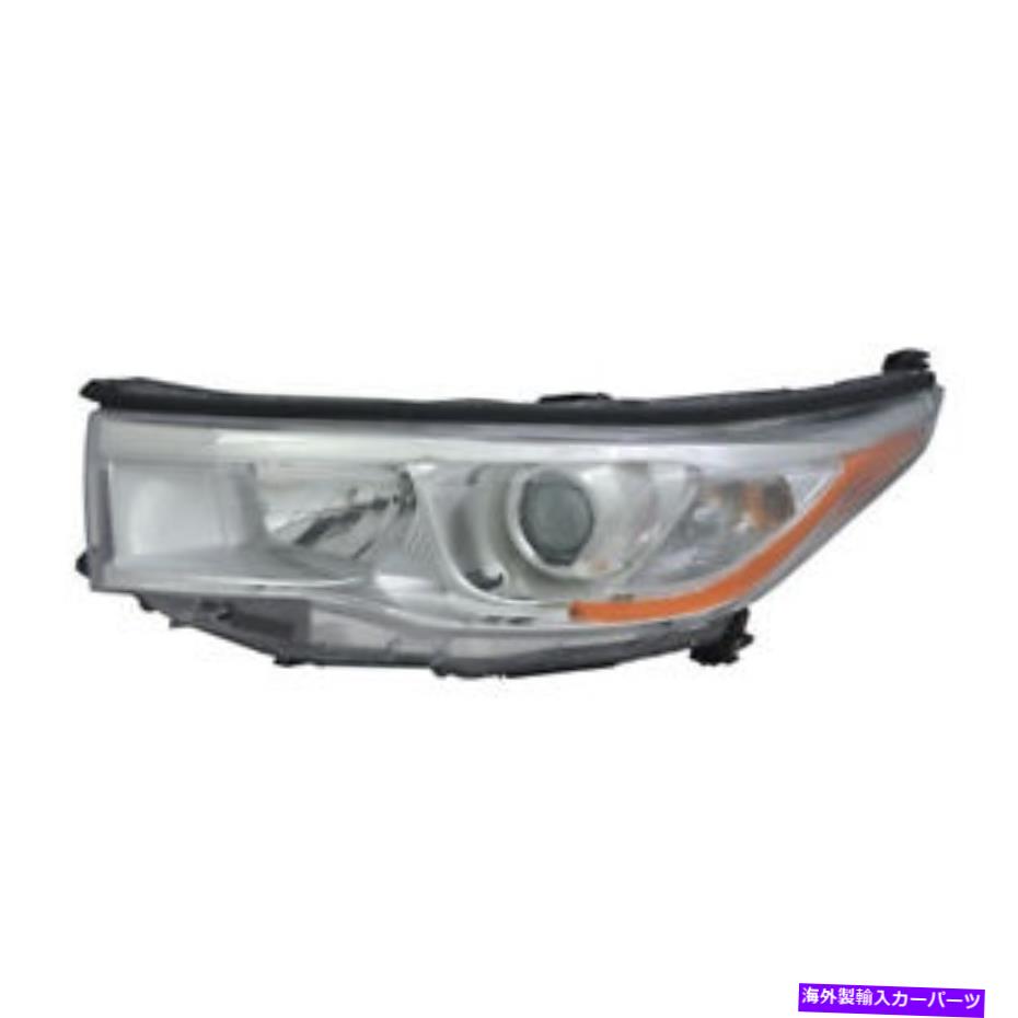 USヘッドライト ヘッドライトアセンブリ - レギュラー左TYC 20-9544-00 TOYOTA HIGHLANER Headlight Assembly-Regular Left TYC 20-9544-00 fits 14-16 Toyota Highlander【並行輸入品】