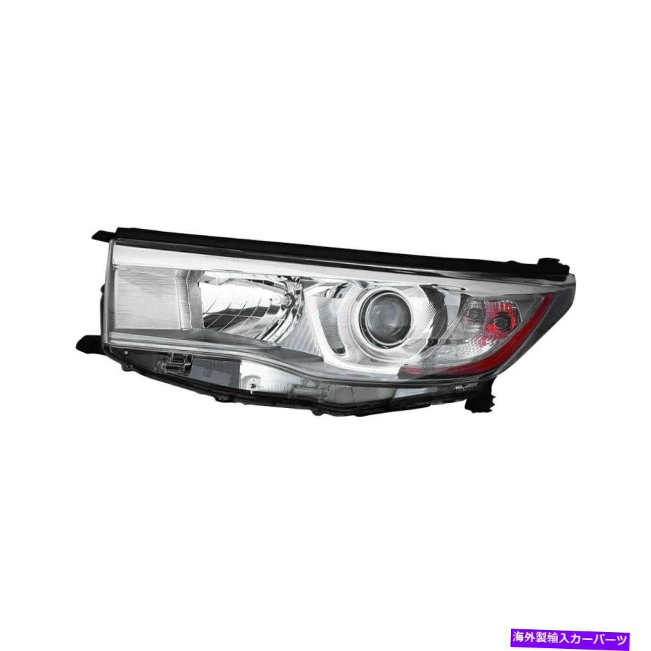 USヘッドライト トヨタハイランダー14-16 Kメタル7167364Tドライバサイド交換ヘッドライト For Toyota Highlander 14-16 K-Metal 7167364T Driver Side Replacement Headlight【並行輸入品】