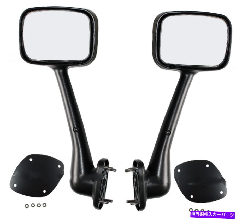 USヘッドライト FreightLiner Cascadiaトラック用の新しいクロムフードマウントミラーペア New Chrome Hood Mount Mirror PAIR FOR Freightliner Cascadia Truck【並行輸入品】