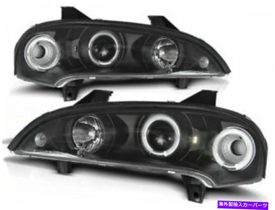 USヘッドライト Opel Tigra 1994 1997 1996 1997 1997 2000 LPOP10ヘッドライトHalo Rims Black OPEL TIGRA 1994 1995 1996 1997 1998 1999 2000 LPOP10 HEADLIGHTS HALO RIMS BLACK【並行輸入品】