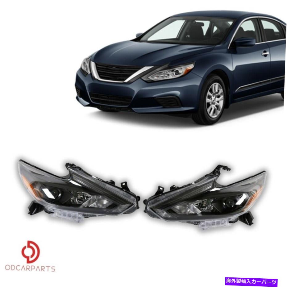 USヘッドライト フィット2016-2018日産AltimaヘッドライトプロジェクターブラックファクトリースタイルLH RH 2 PCS Fits 2016-2018 Nissan Altima Headlights Projector Black Factory Style LH RH 2PCS【並行輸入品】｜Us Custom Parts Shop USDM